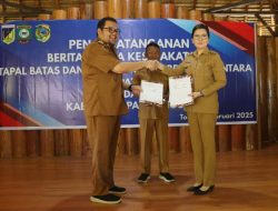 Poso dan Parigi Moutong Sepakati Tapal Batas, Pintu Gerbang Simbol Kebersamaan