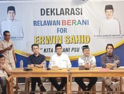 Dukung Erwin – Sahid,Relawan Berani Deklarasi di Parigi