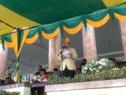 Richard Pimpin Upacara HUT ke – 23 Kabupaten Parigi Moutong