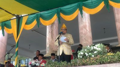 Richard Pimpin Upacara HUT ke – 23 Kabupaten Parigi Moutong