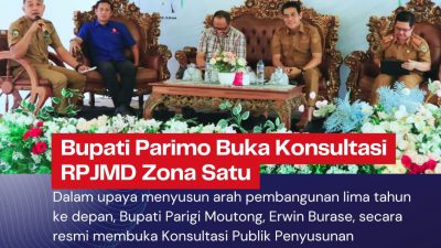 Bupati Parimo Buka Konsultasi RPJMD Zona Satu