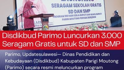 Disdikbud Parimo Luncurkan 3.000 Seragam Gratis untuk SD dan SMP