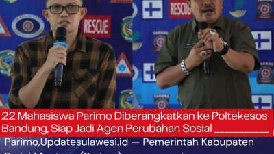 22 Mahasiswa Parimo Diberangkatkan ke Poltekesos Bandung, Siap Jadi Agen Perubahan Sosial