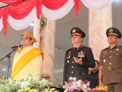Upacara Hardiknas 2025 di Parimo Sarat Kearifan Lokal