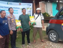 Polres Poso dan Bulog Salurkan 5 Ton Beras