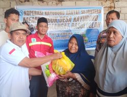 575 Paket Sembako di Salurkan Koperasi Kayuboko Rakyat Sejahtera