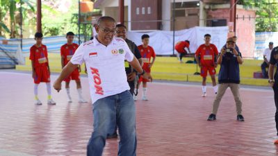 Cabor Futsal Resmi Mainkan Laga Perdananya di Porkab VI Parigi Moutong