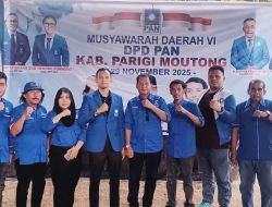 Husen H. Mardjengi Resmi Pimpin DPD PAN Parigi Moutong Periode 2025–2029