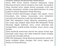 Dukung MUI, DPD PAN Parigi Moutong Tolak Goyangan Erotis di Ruang Publik