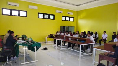 Wadek III dan Kaprodi Ilmu Hukum Unismuh Palu Sosialisasikan Virtual Account dan Motivasi Mahasiswa di Kampus III Parigi