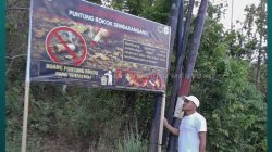 BPBD Pasang Papan Imbauan, Perkuat Pencegahan Karhutla di Jalur Toboli–Donggala