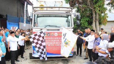 Tonggak Sejarah Baru, Parigi Moutong Kirim 27 Ton Durian Beku ke Negeri Tirai Bambu