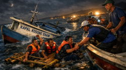 “Kapal Kosong Enam” Tenggelam, Evakuasi Cepat Selamatkan Semua ABK
