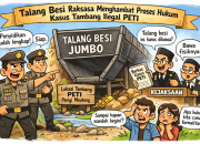 Talang Jumbo Bikin Hukum Mager? Kasus PETI Ongka Tersendat Gara-Gara Besi