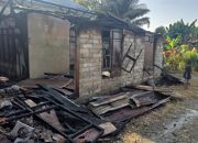 Kebakaran Hanguskan Satu Rumah di Desa Tolai, Dua Lansia Terdampak