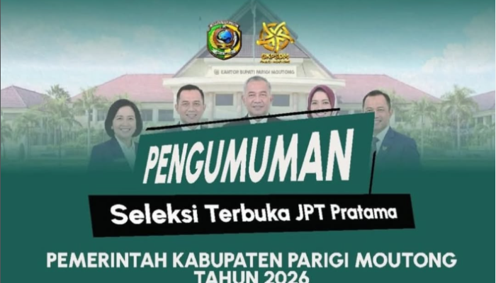 Transparan dan Profesional, Seleksi JPT Parimo 2026 Siap Jaring Pemimpin Berkualitas