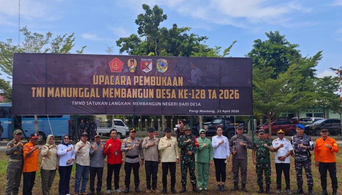 TMMD ke-128 Resmi Dibuka, DPRD Parigi Moutong Dorong Percepatan Pembangunan Desa