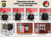 Ditresnarkoba Polda Sulteng Bongkar Jaringan Sabu di Parigi Moutong, Empat Pria Ditangkap dalam Operasi Berantai