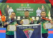 Tiga Prajurit Yonif TP 918/MM Raih Podium Kejurnas Karate Gojukai 2026