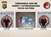 Bawa Sabu 103 Gram, Dua Pria Diamankan Tim Ditresnarkoba Polda Sulteng di Tondo